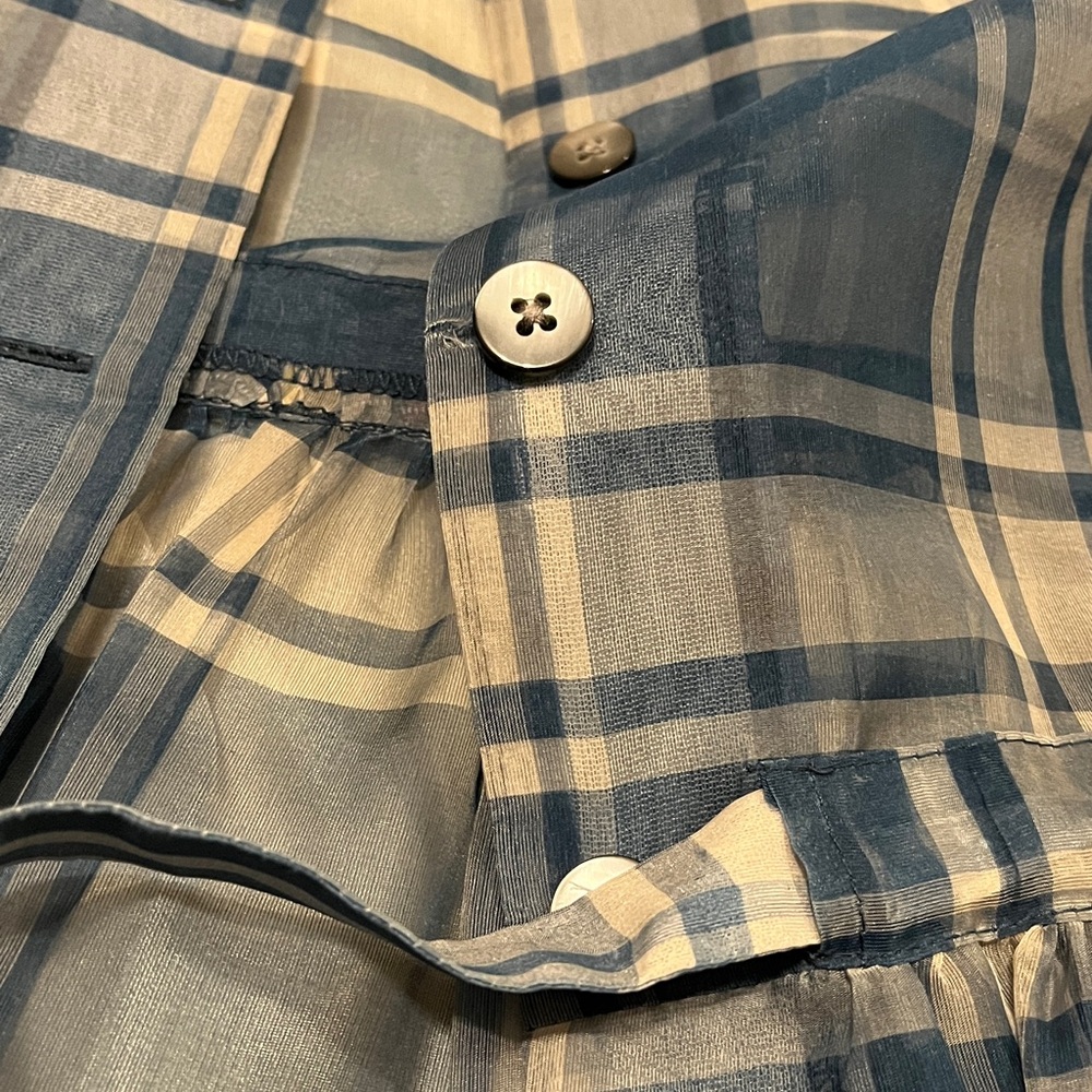No.6 Store Blue Plaid Midi Dress - Picture 4 of 5